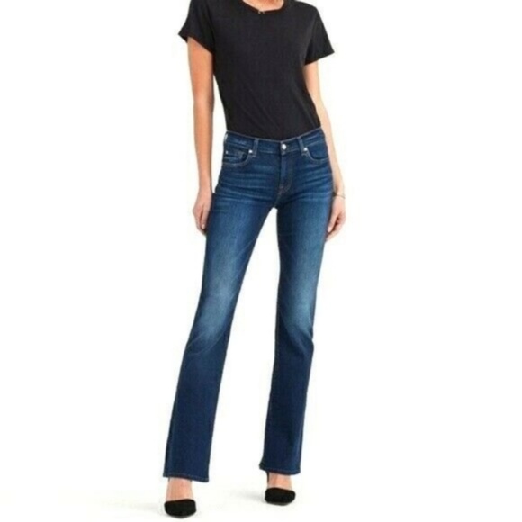 7 For All Mankind Denim - 7 FOR ALL MANKIND Mia Studded Pocket Bootcut Jeans